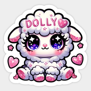 Y2K dolly sheep glitter glamour Sticker